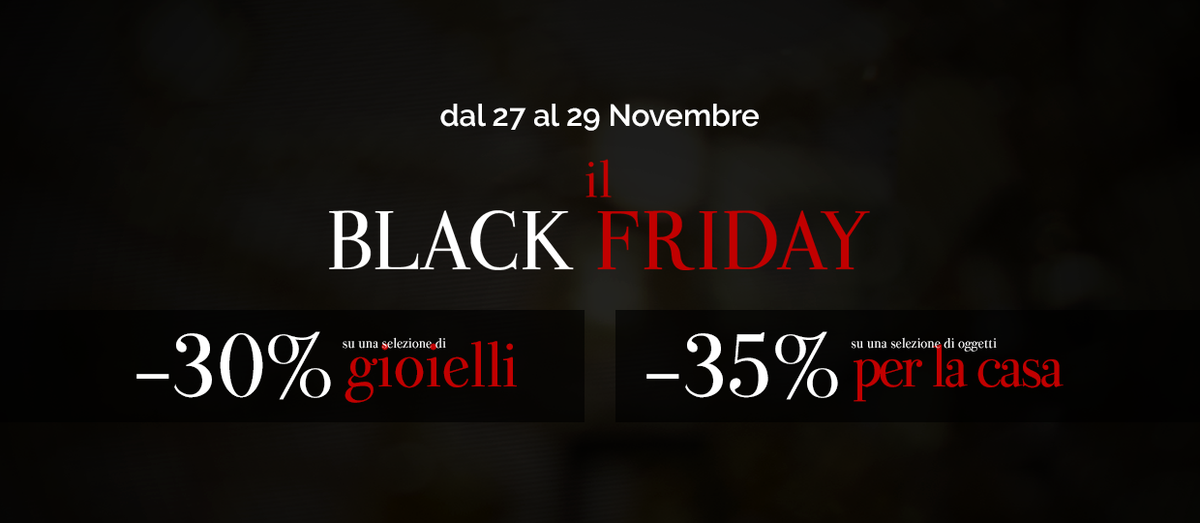 Il Black Friday di Bottega Etrusca: un’occasione da non farsi sfuggire!
