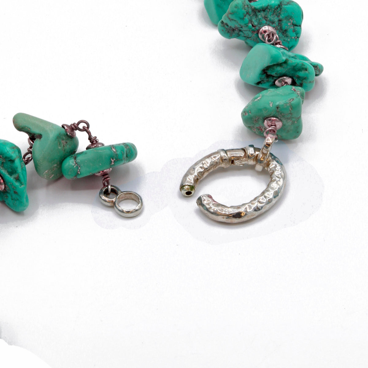 Collana in argento e turchese
