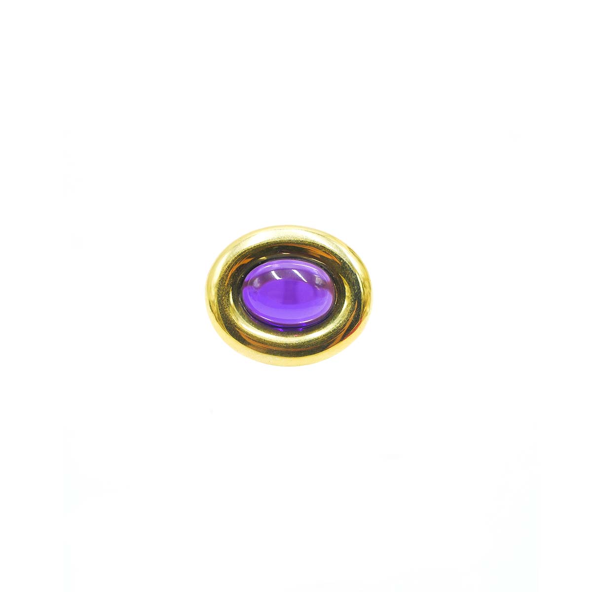 Anello in argento con ametista idrotermale