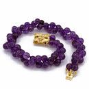 Collana di due fili di ametista