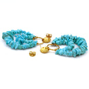 Orecchini con turchese naturale