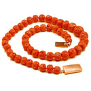 Collana con corallo rosso