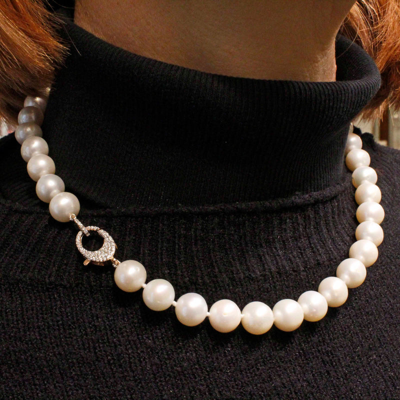 Collana a scalare di perle acqua dolce