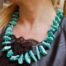 Collana in argento e turchese