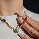 Collana con quarzi idrotermali