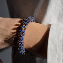 Bracciale rigido con lapislazzuli