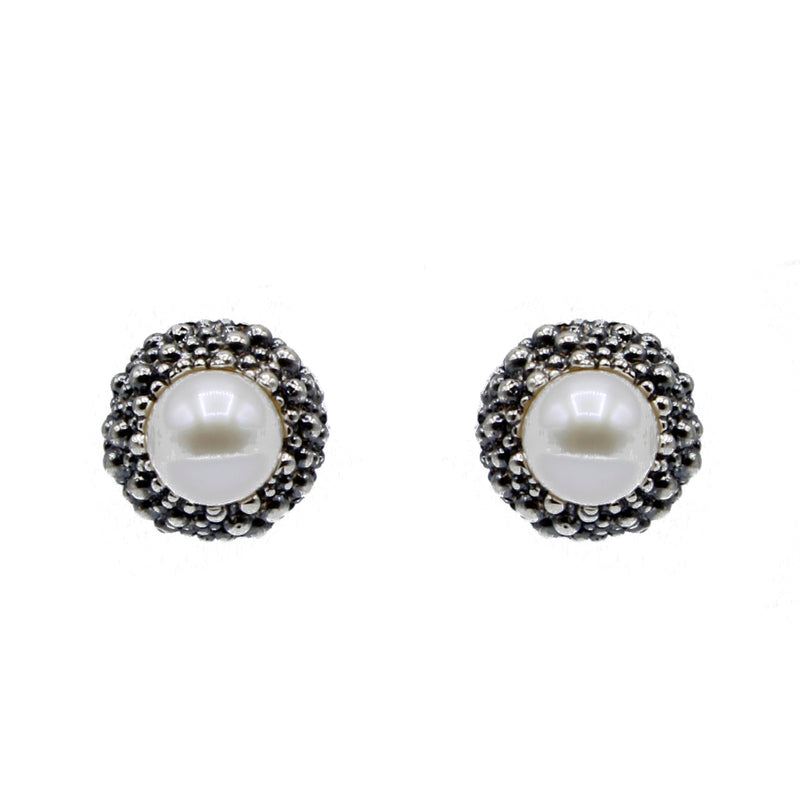 Orecchini in argento con perla