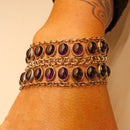 Bracciale in argento con ametista