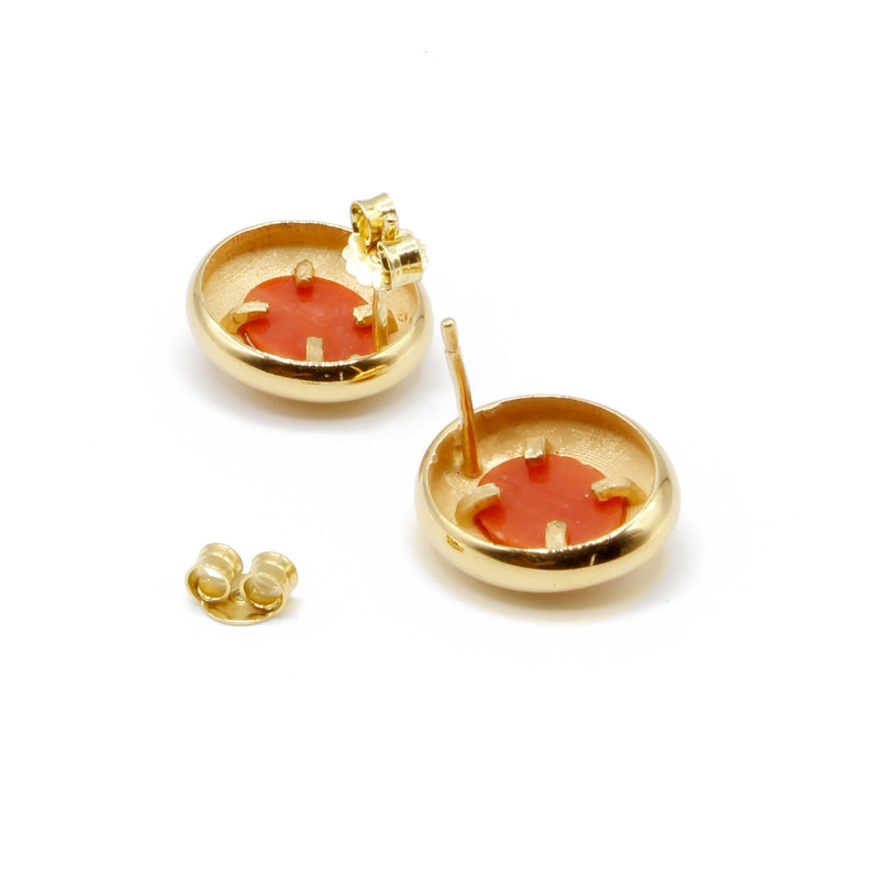 Orecchini con corallo rosso italiano