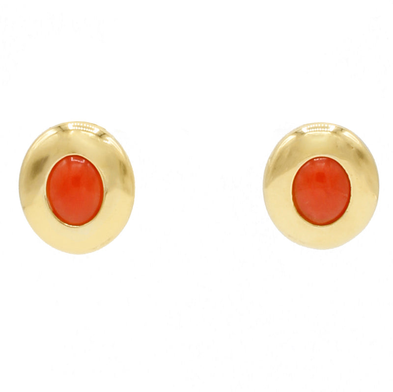 Orecchini con corallo rosso italiano