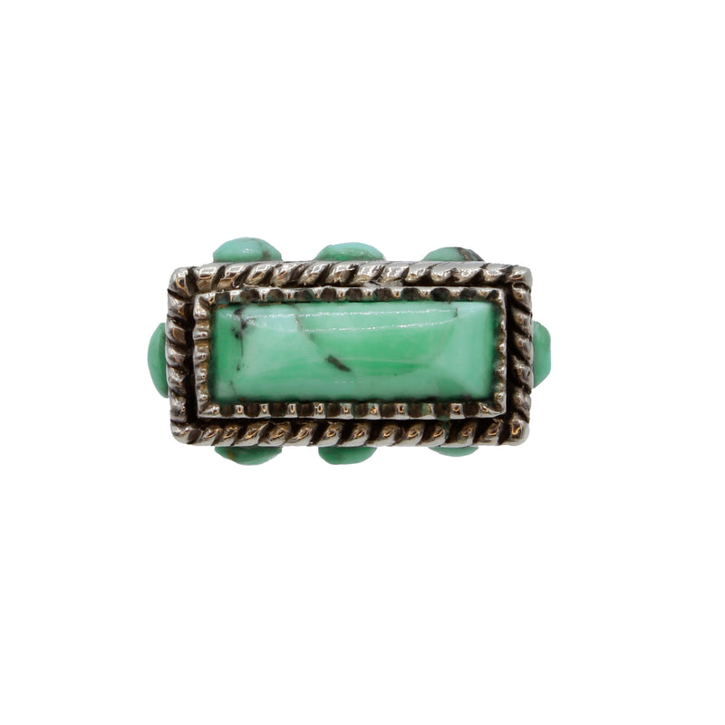 Anello argento con turchese naturale