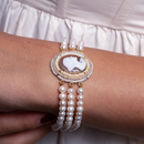 Bracciale di perle a tre fili