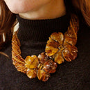 Collana con topazio giallo e diaspro