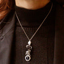 Collana con onice e cristallo di rocca