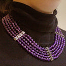 Collana in argento e ametista