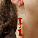 Orecchini corniola in argento