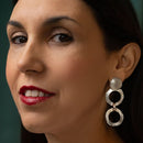 Orecchini in argento 925 satinato