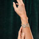 Bracciale in argento 925 rodiato satinato