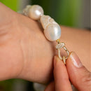 Bracciale di perle barocche