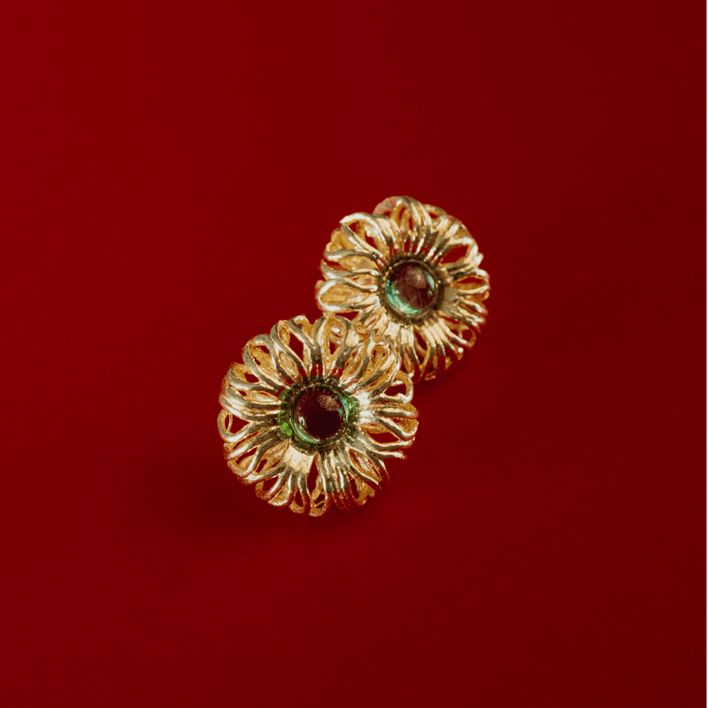 Orecchini in argento e quarzo