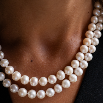 Collana a due fili di perle