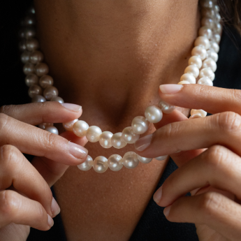 Collana a due fili di perle