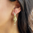 Orecchini con perle di acqua dolce e zirconi