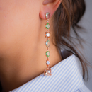 Orecchini con quarzi e zirconi