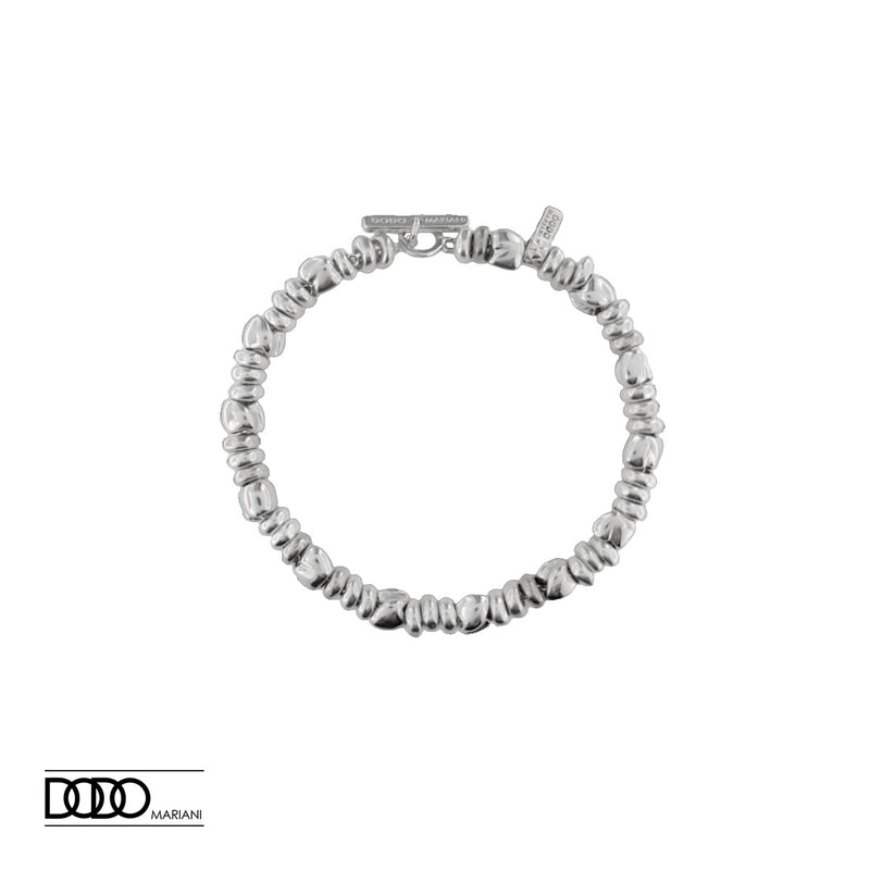 bracciale argento particelle grandi e XL
