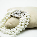 Bracciale a 5 fili con agata bianca