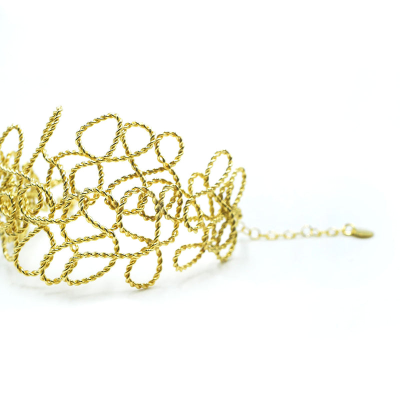 Bracciale in argento placcato oro giallo
