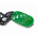 Collana in ematite e giada imperiale