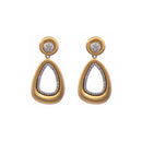 Orecchini in argento placcato in oro rosa e zirconi