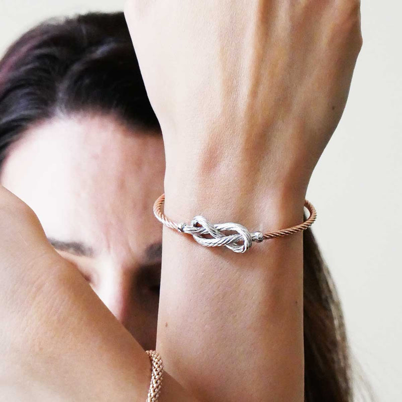 Bracciale in Argento 925% semirigido con infinito