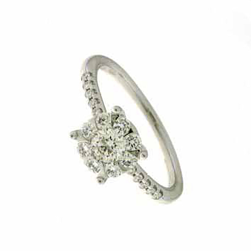 Anello oro bianco e diamanti