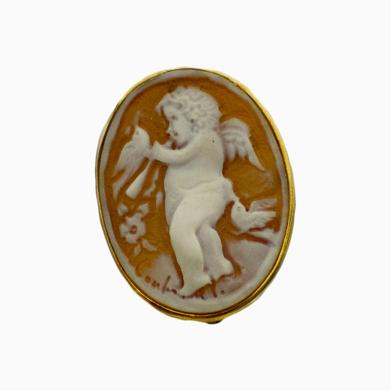 Anello in argento e cammeo