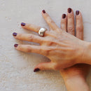 anello fascia argento