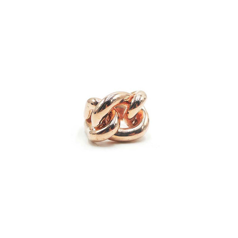 Anello catene in argento placcato oro rosa