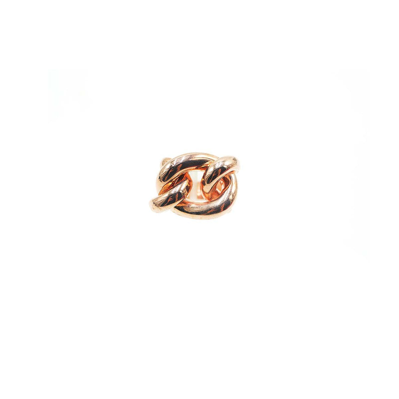 Anello catene in argento placcato oro rosa