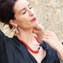 Collana in corallo ed argento