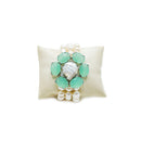 Bracciale a 3 fili con perle barocche e quarzo