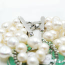 Bracciale a 3 fili con perle barocche e quarzo