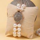 Bracciale a 2 fili di perle di acqua dolce