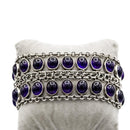 Bracciale in argento con ametista