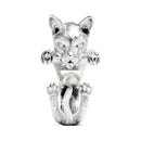 Anello gatto Cat Fever Hug Siamese argento