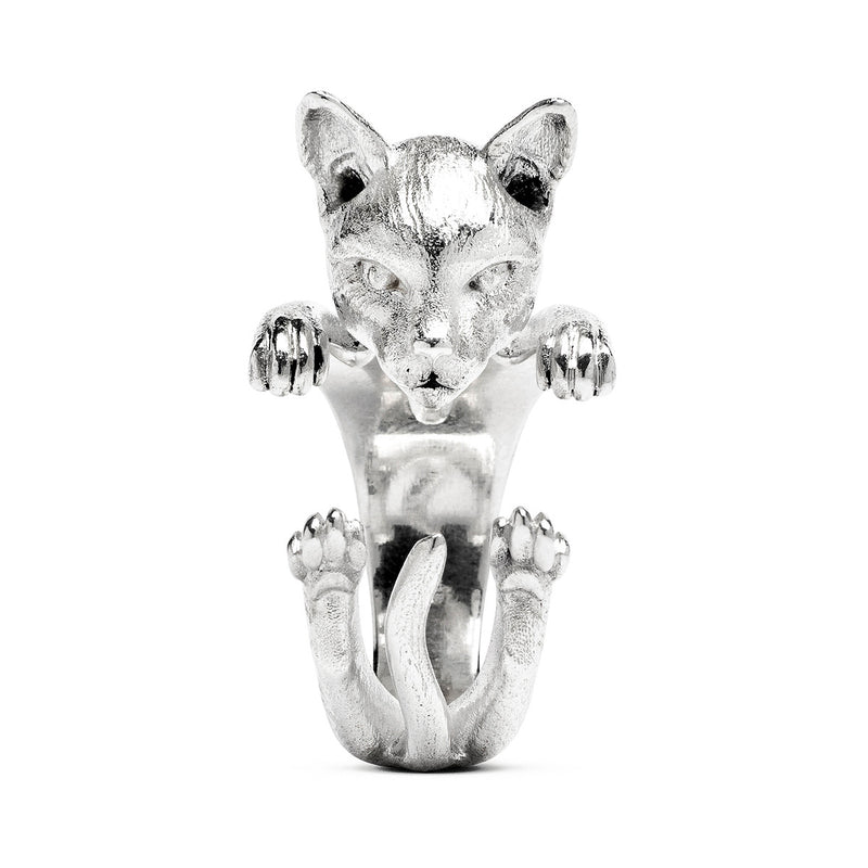 Anello gatto Cat Fever Hug Siamese argento