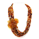 Collana di corniola e argento