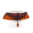 Collana argento ed ambra