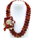 Collana di perle e marcassite