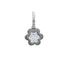 Collana in argento con ciondolo a fiore